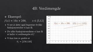 4B Definisjonsmengde og verdimengde [upl. by Esille]