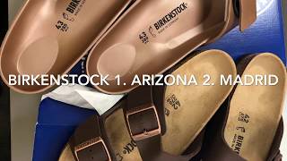 Birkenstock Madrid and Birkenstock Arizona  unboxing amp on feet [upl. by Recor]