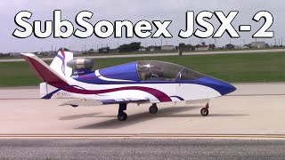 Smallest jet aircraft  SubSonex JSX2 Microjet Aerobatics [upl. by Kaden]