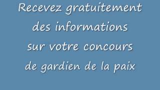 Informations concours gardien de la paix [upl. by Marcos134]