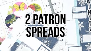 Plan WIth Me  Creating 2 Custom Happy Planner Spreads for my Patrons [upl. by Trinity12]