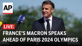 LIVE France’s Macron holds press conference ahead of Paris 2024 Olympics [upl. by Assilav]