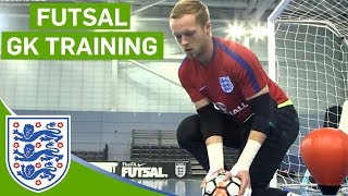 Closerange Blocks and Agility Drills  England Futsal Goalkeeper Training [upl. by Konstanze]