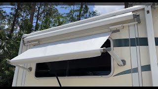 How to Replace RV Window Awning Fabric  Dometic AampE [upl. by Anivas]