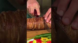 We Wound 100 Meters of Lamb Intestines on a Spit Amazing Roasted Kokorec Recipekokorec cooking [upl. by Leumas806]