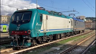 Brignole stazione di Genova Brignole Treni in transito arrivo e partenza 22 [upl. by Nayrbo]