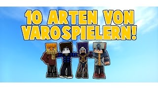 10 ARTEN von VARO SPIELERN [upl. by Nafis]