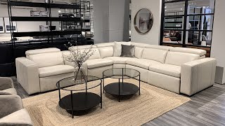 Motique Modern Leather Sectional with Recliner  Jubilee Furniture [upl. by Perrin562]