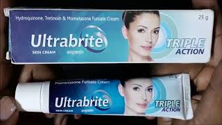 Ultrabrite Triple Action Skin Lighting amp whitening Cream Review By Anmol Hindi [upl. by Laflam]