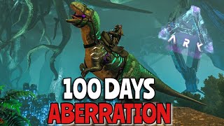 I Survived 100 DAYS on Aberration  ARK Survival Evolved [upl. by Duyne880]