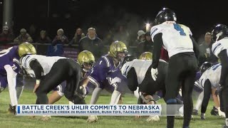 Battle Creeks UHLIR Commits To Nebraska [upl. by Jaquenetta812]