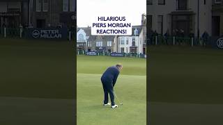 Piers Morgans BRILLIANT reactions to chip shot 😂 [upl. by Porte]