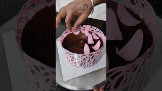 Most satisfying chocolate cake 🥹 decoration ideas chocolatecake shorts youtubeshorts viralvideo [upl. by Analiese]