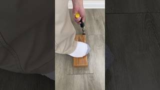 Fixing the Gap in Luxury Vinyl Plank Flooring flooring diyprojects easyfix [upl. by Kreg337]