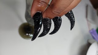 I did some CLAW nails  Nail Tutorial  Happy Halloween 🎃 [upl. by Picco]