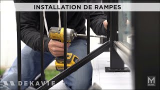 Assemblage et installation dune rampe McMel pour patio Dekavie [upl. by Strong]