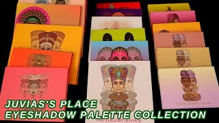 JUVIAS PLACE PALETTE COLLECTION 2021  My Juvias Place eyeshadow palette family [upl. by Messab]