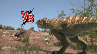 Tyrannosaurus Rex Vs Troodon Vs Euoplocephalus  Dino Dan Trek Adventures 2013 [upl. by Nava]