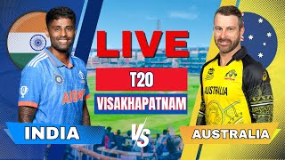 🔴 Live India vs Australia 1st T20 Match  Live Cricket score and commentary  IND vs AUS Live match [upl. by Jeavons]