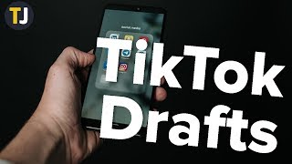 How to Save and Find Drafts in TikTok [upl. by Enilauqcaj]