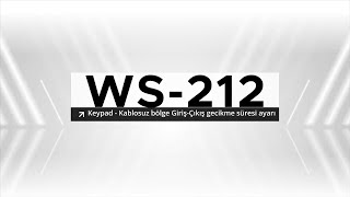 WS212 Keypad  Kablosuz bölge giriş çıkış süresi tanımlama [upl. by Loren429]