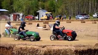 lawn mower races in Richmond Corner NB June 2018 [upl. by Ettener]