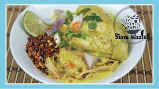 Khao Soi Coconut Curry With Crispy Noodles Recipe [upl. by Ttelracs]