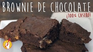 Brownies de Chocolate con Nueces Casero  Receta Fácil  Tenedor Libre [upl. by Delora570]