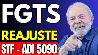 NOTICIAS  REAJUSTE DO FGTS APÃ“S DECISÃƒO DO STF REVISÃƒO DO FGTS ADI 5090 CORREÃ‡ÃƒO DOS VALORES [upl. by Idou]