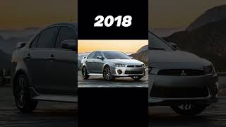 Evolution Of Mitsubishi Lancer 😱😱 shortsvideo [upl. by Maegan]