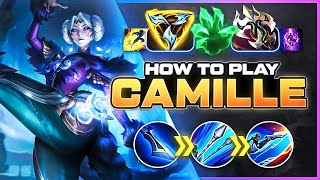 HOW TO PLAY CAMILLE SEASON 14  NEW Build amp Runes  Season 14 Camille guide  League of Legends [upl. by Ddahc]