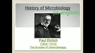 Paul Ehrlich contributions to microbiology and chemotherapy [upl. by Alleen675]