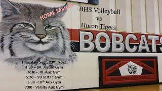 Brookings Bobcats Varsity Volleyball vs Huron Tigers VB 92321 [upl. by Itnuahsa963]