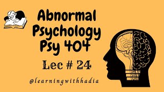 Psy404  Lec 24  Dissociative Disorders 2  Depersonalisation  Derealisation VU  Psy 404 [upl. by Enyedy574]