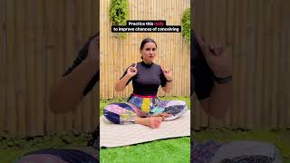 Planning for baby 👶 🤰 Practice this asana daily to improve Chances of conceiving naturally 🧘🏻‍♀️💕 [upl. by Cynthie]