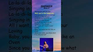 Becky G  Shower Lyrics shorts [upl. by Yentyrb]