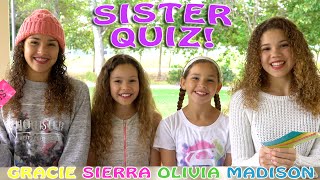 The Sister Quiz Haschak Sisters [upl. by Blumenfeld]