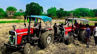 😂Massey Ferguson 246 4x4 fas gaya lod troli ka sath 😂 [upl. by Akahc]