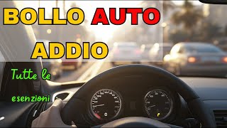 Quando Puoi Dire Addio al BOLLO AUTO Tutte le Esenzioni [upl. by Tnelc89]