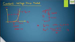 Constant Voltage Drop Model of PN Junction Diode  Modelling of Diode  Career Era [upl. by Lydia]