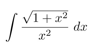 Integral of sqrt1x2x2 substitution  substitution  partial fraction decomposition [upl. by Farika]