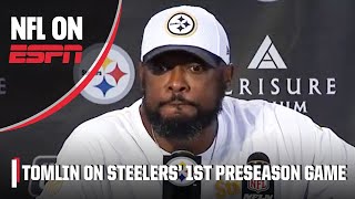 Mike Tomlin Justin Fields performance against Texans negated by fumbles  NFL on ESPN [upl. by Nolram]