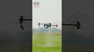 ఈ డ్రోన్ తో ఒక్క గంటలో 10 ఎకరాలకు మందు  drone agriculture shorts  Agmarks [upl. by Eittik838]