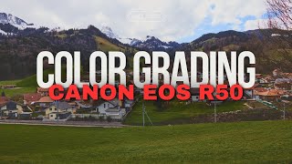 Canon EOS R50 Color grading  Switzerland  DaVinci Resolve [upl. by Halet]