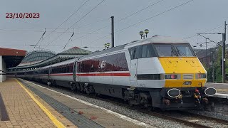 Trains At York 23102023 including 91119 Bounds Green [upl. by Muhcon]