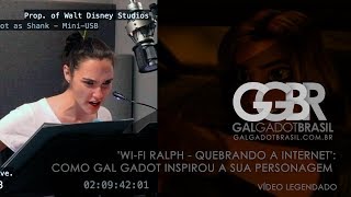 Wifi Ralph  Quebrando a Internet Como Gal Gadot inspirou sua personagem HD Legendado [upl. by Gnahk904]