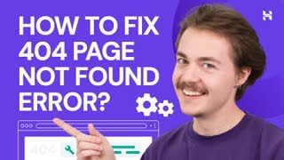 Error 404 How to Fix 404 Page Not Found Error [upl. by Watkins]