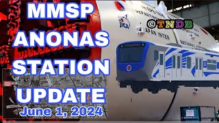 METRO MANILA SUBWAY PROJECT ANONAS STATION UPDATE DOTr MMSP SubwayProject TNDB JICA SUMITOMO [upl. by Navac]