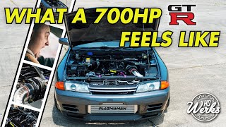 POV Driving a LOUD 700 Horsepower Skyline GTR R32 on the Street [upl. by Noislla]