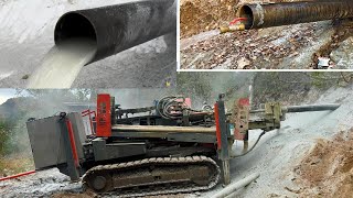 Drilling a Incline Water Well no pump or electricity needed [upl. by Nerrej]